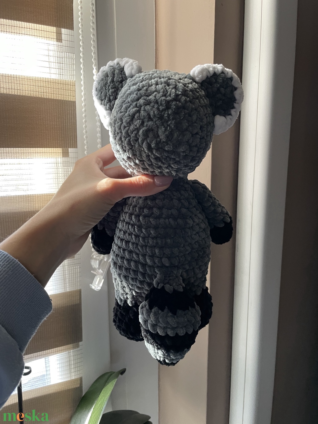 Horgolt plüss mosómedve - játék & sport - plüssállat & játékfigura - más figura - Meska.hu