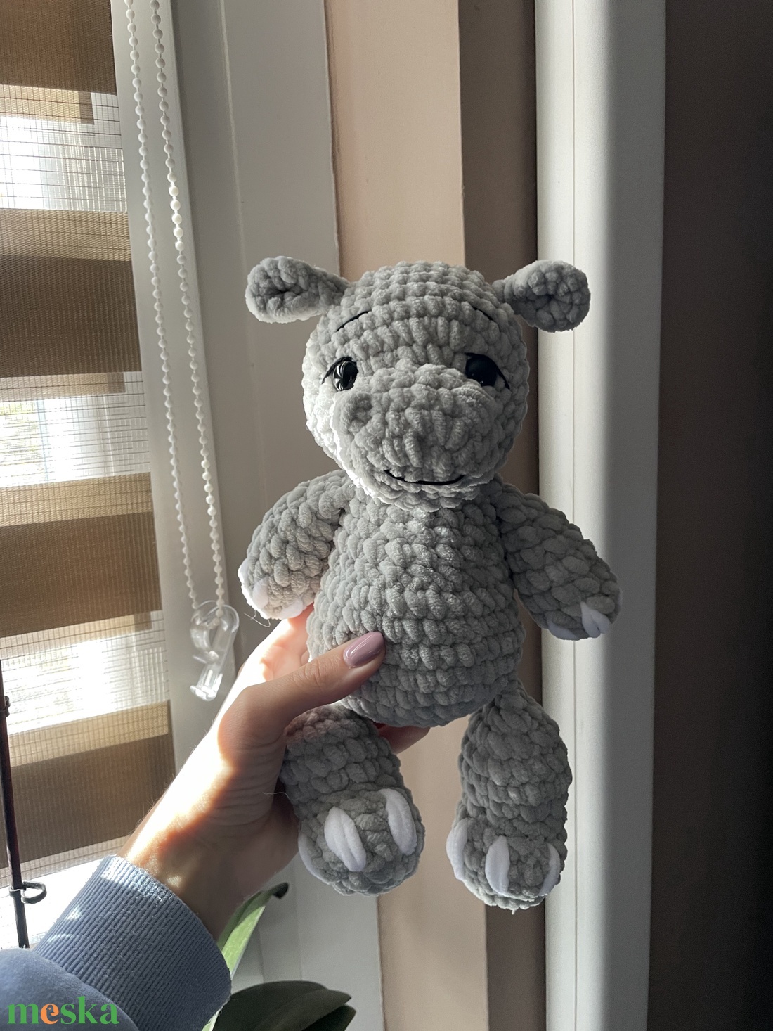 Horgolt plüss víziló - játék & sport - plüssállat & játékfigura - más figura - Meska.hu