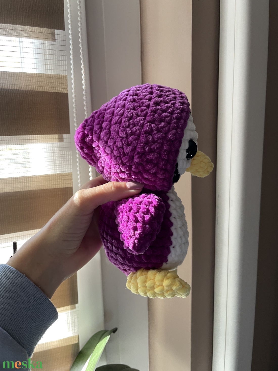 Horgolt plüss kapucnis pingvin - játék & sport - plüssállat & játékfigura - más figura - Meska.hu