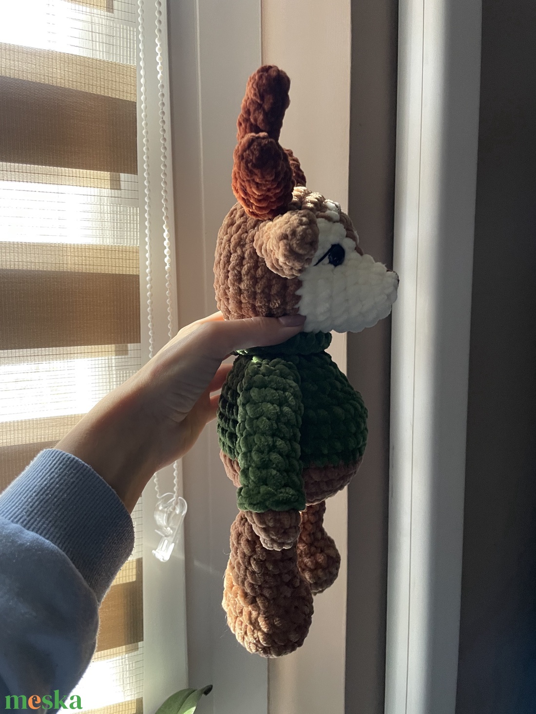 Horgolt plüss rénszarvas fiú - játék & sport - plüssállat & játékfigura - más figura - Meska.hu