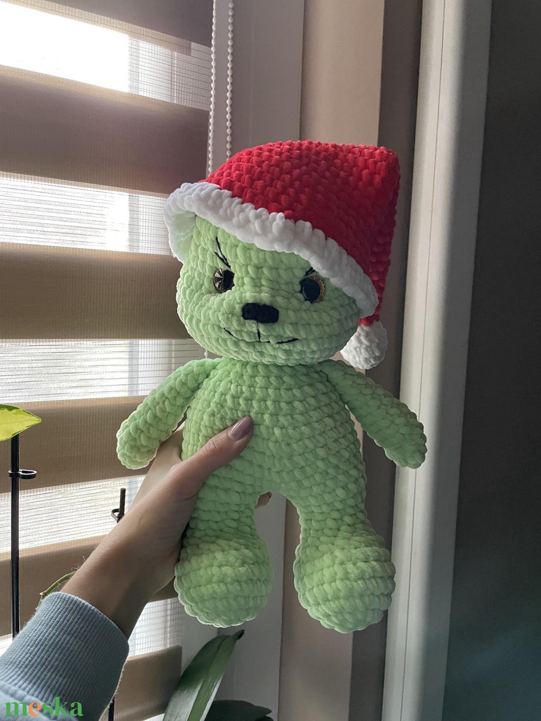 Horgolt plüss karácsonyi grincs - játék & sport - plüssállat & játékfigura - más figura - Meska.hu