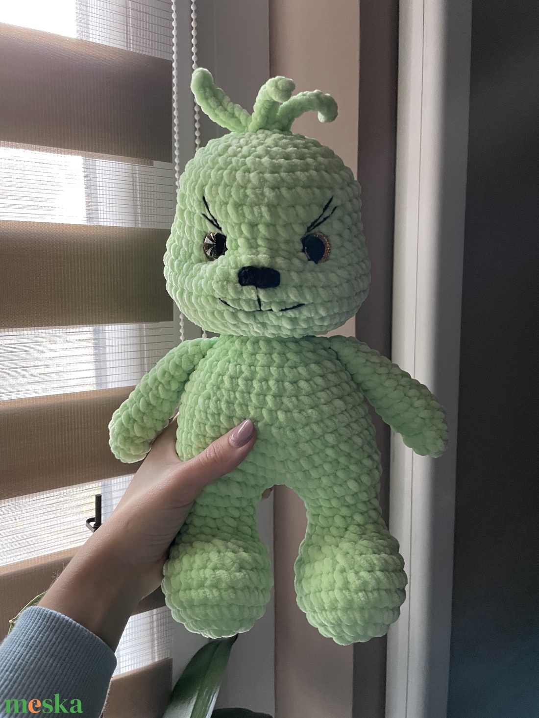 Horgolt plüss karácsonyi grincs - játék & sport - plüssállat & játékfigura - más figura - Meska.hu