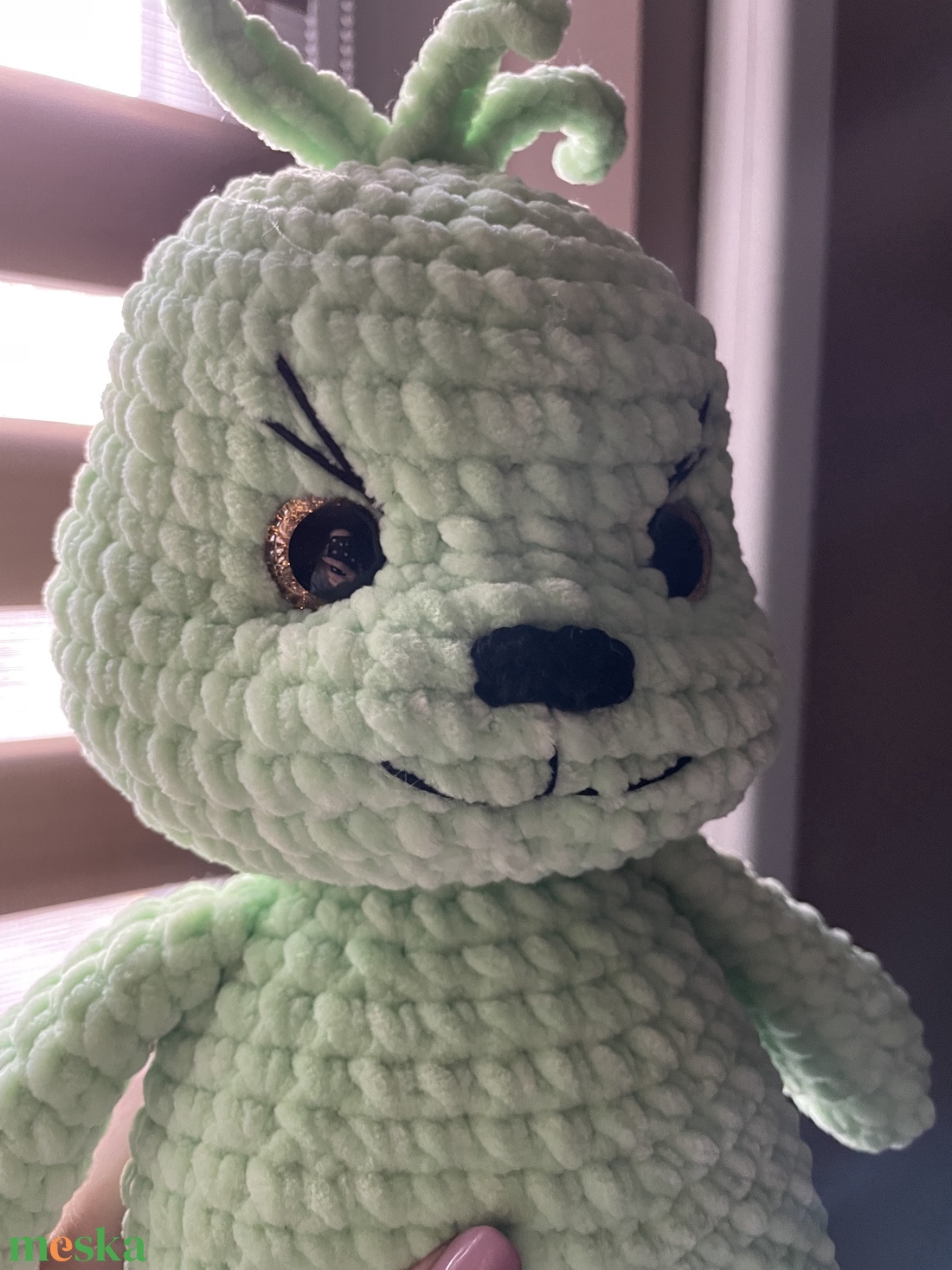 Horgolt plüss karácsonyi grincs - játék & sport - plüssállat & játékfigura - más figura - Meska.hu