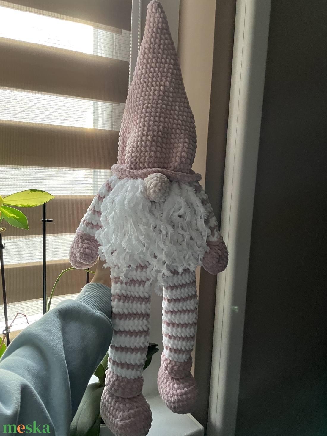 Horgolt plüss karácsonyi manó dísz - játék & sport - plüssállat & játékfigura - más figura - Meska.hu