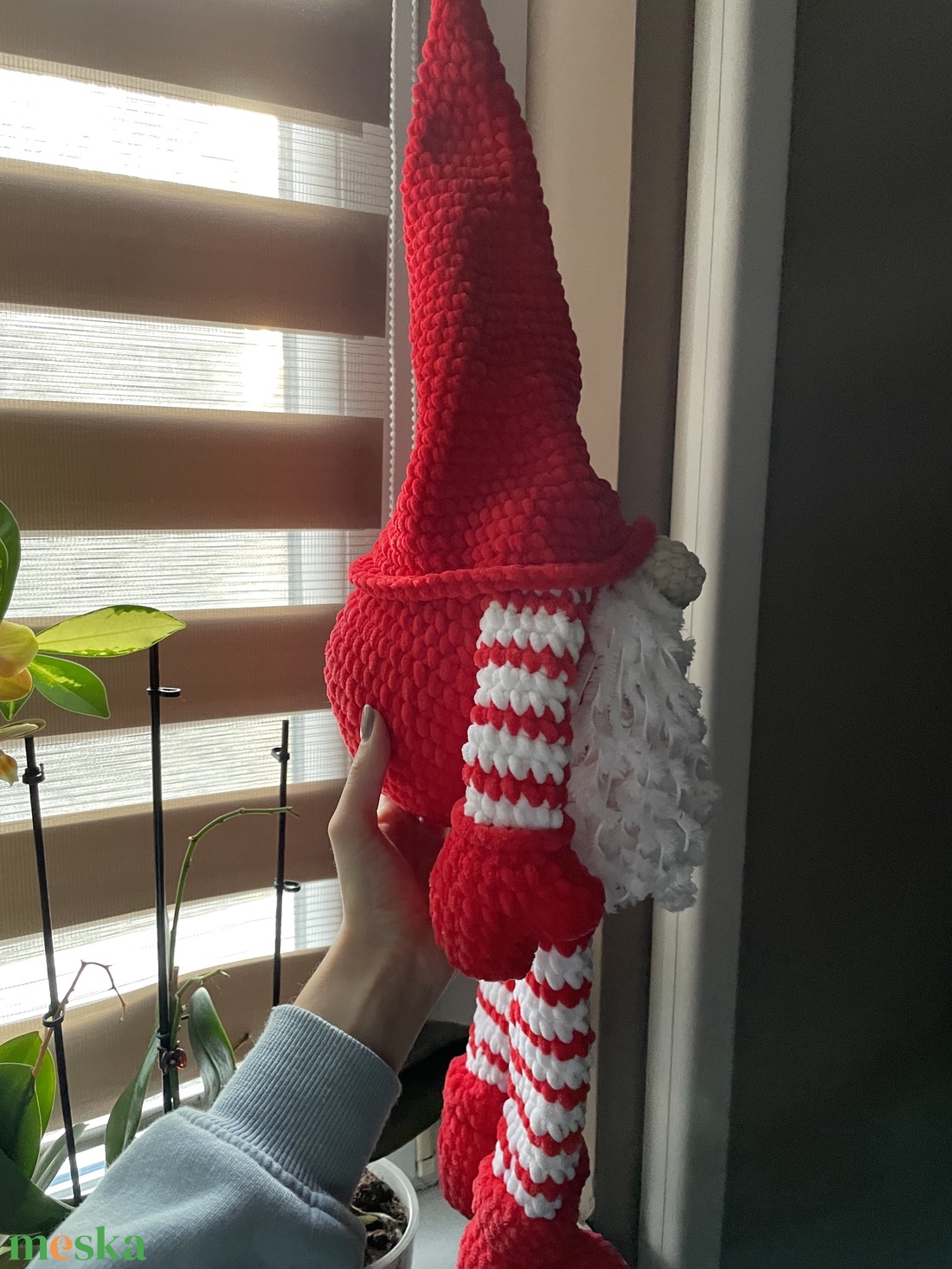 Horgolt plüss karácsonyi manó dísz - játék & sport - plüssállat & játékfigura - más figura - Meska.hu