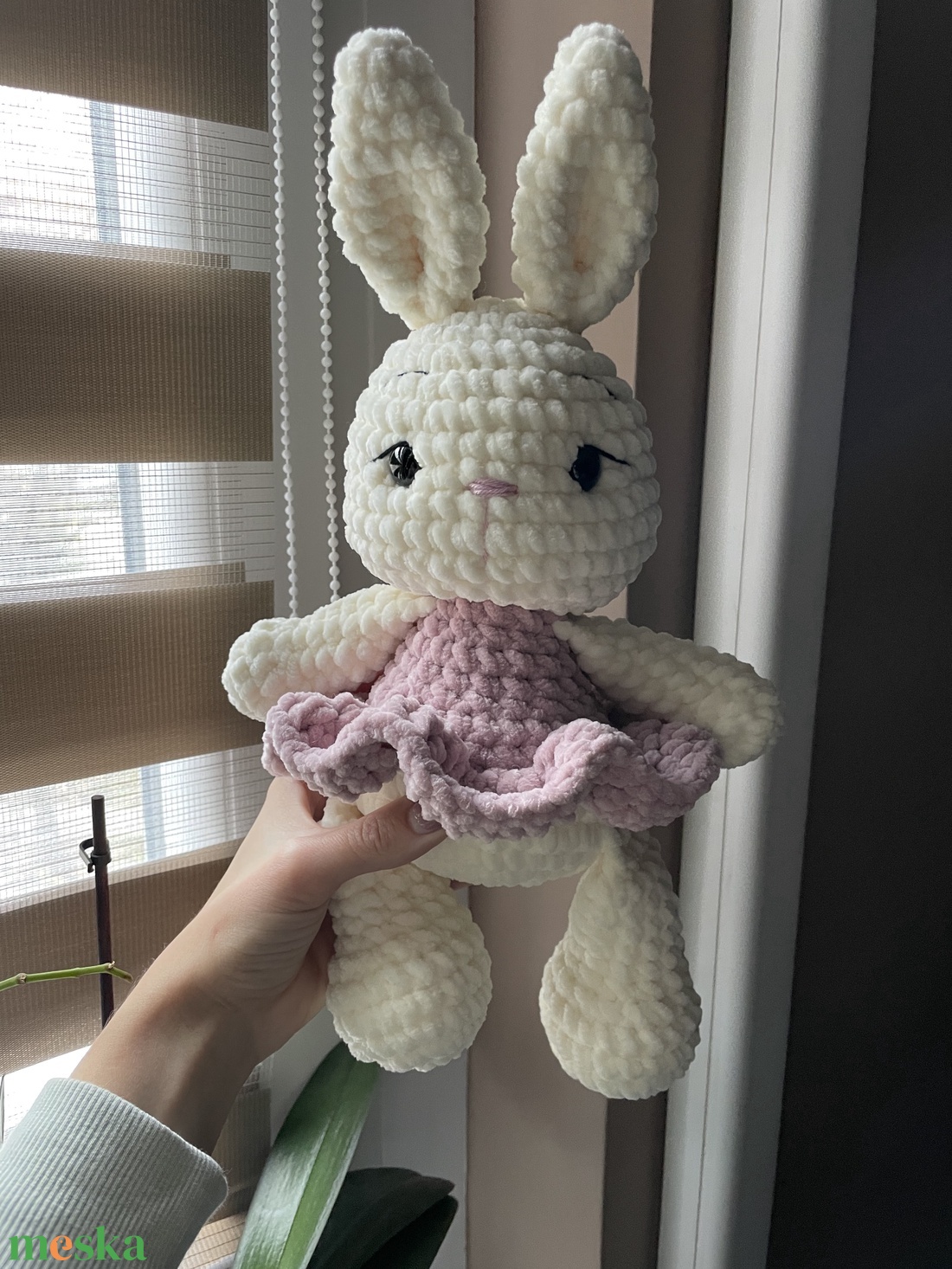 Horgolt plüss balerina nyuszi - játék & sport - plüssállat & játékfigura - nyuszi - Meska.hu
