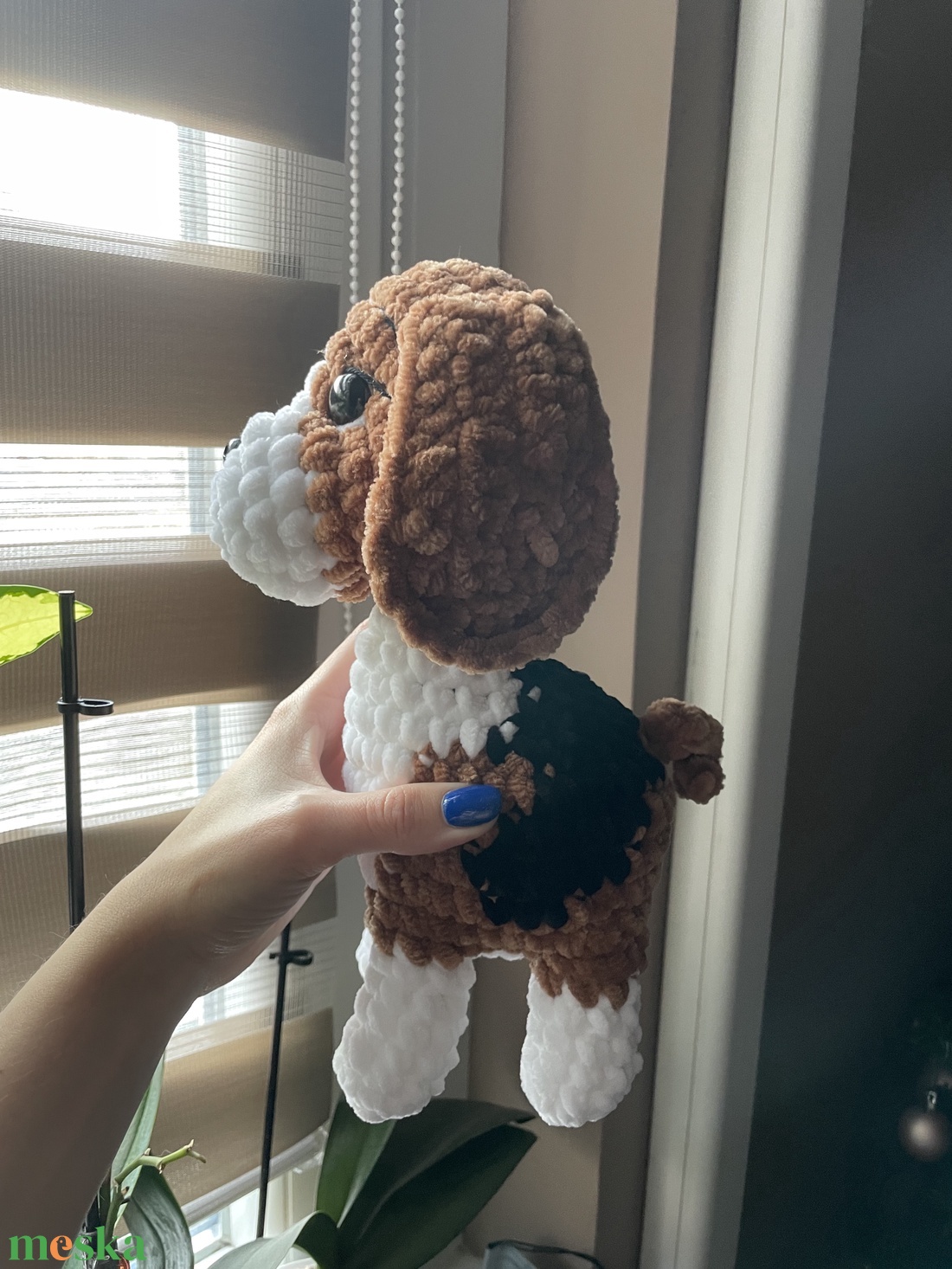 Horgolt plüss beagle kutya - játék & sport - plüssállat & játékfigura - kutya - Meska.hu