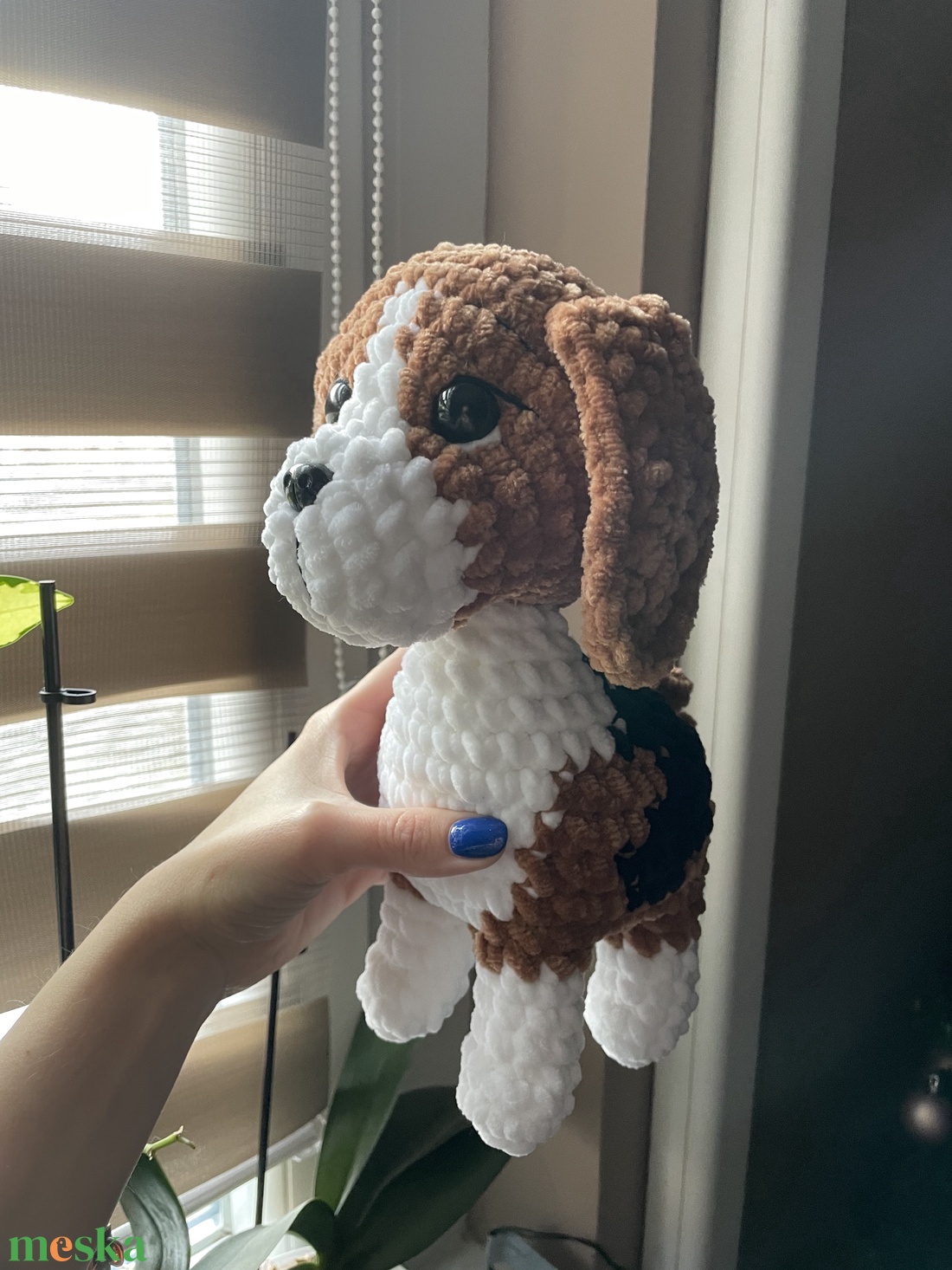 Horgolt plüss beagle kutya - játék & sport - plüssállat & játékfigura - kutya - Meska.hu