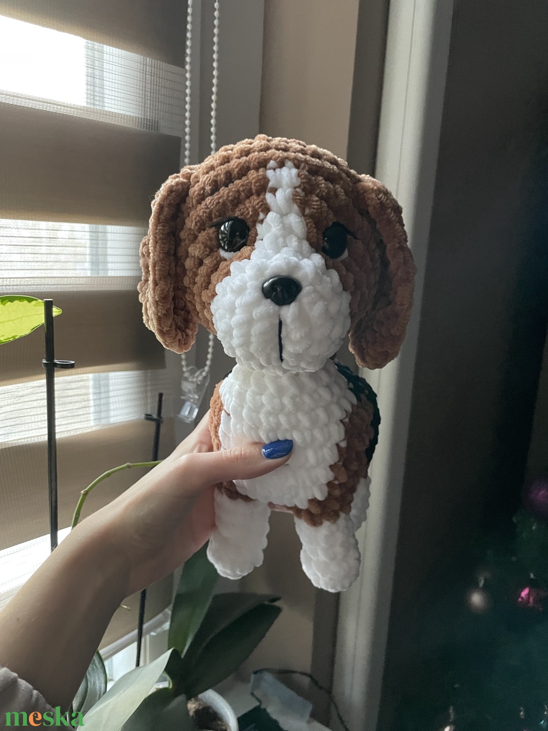 Horgolt plüss beagle kutya - játék & sport - plüssállat & játékfigura - kutya - Meska.hu