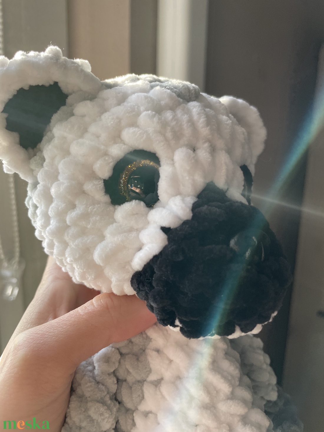 Horgolt plüss gyűrűsfarkú majom - játék & sport - plüssállat & játékfigura - majom - Meska.hu