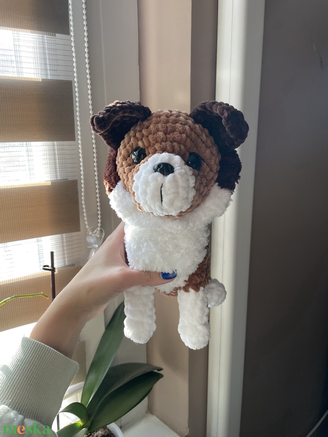 Horgolt plüss border collie kutya - játék & sport - plüssállat & játékfigura - kutya - Meska.hu