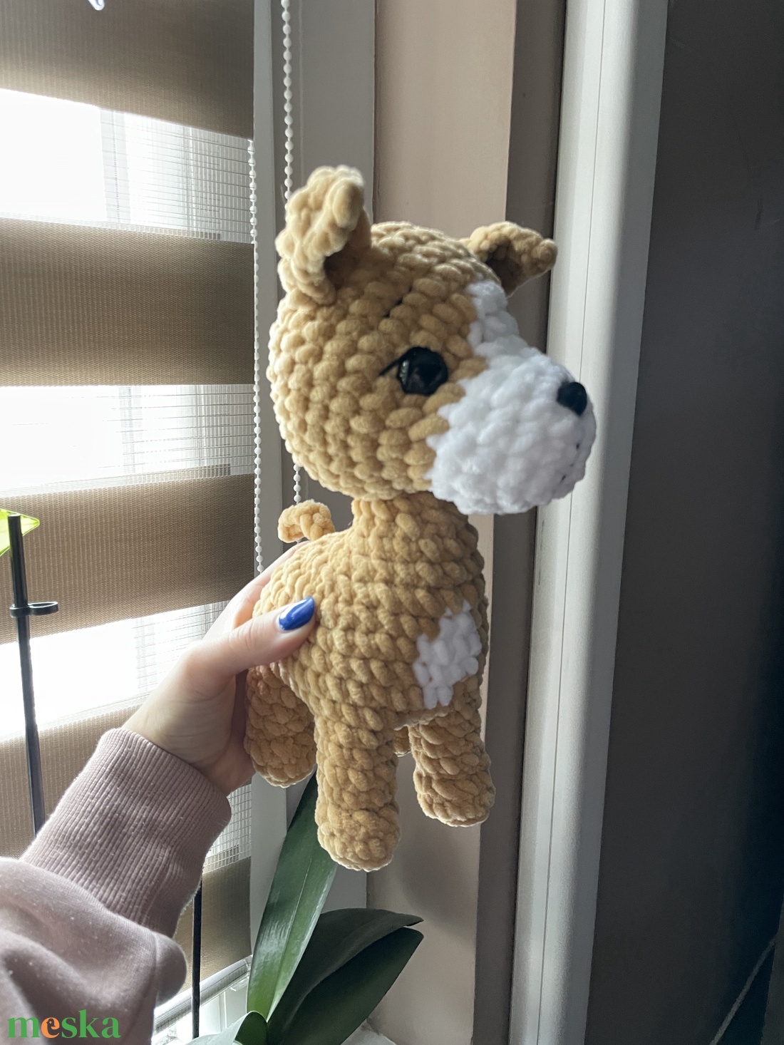 Horgolt plüss staffordshire bullterrier kutya - játék & sport - plüssállat & játékfigura - kutya - Meska.hu