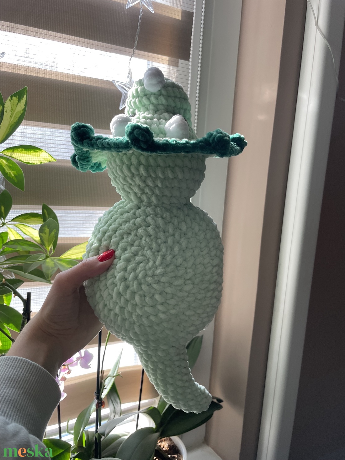 Horgolt plüss triceratopsz dínó - játék & sport - plüssállat & játékfigura - plüss dínók - Meska.hu