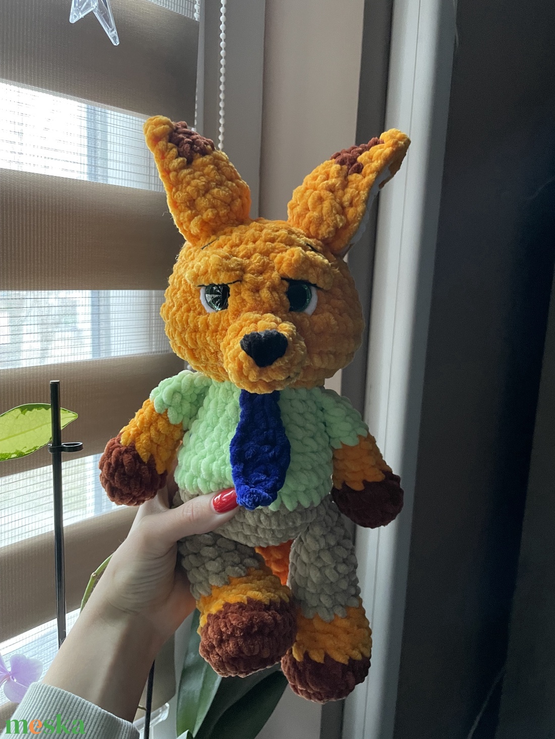 Horgolt plüss Zootropolis Nick - játék & sport - plüssállat & játékfigura - plüss mesefigurák - Meska.hu