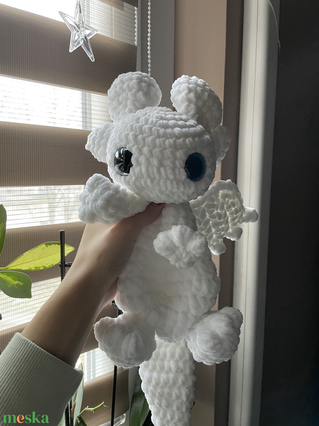 Horgolt plüss Fenyfúria sárkány szundipajtás - játék & sport - plüssállat & játékfigura - más figura - Meska.hu