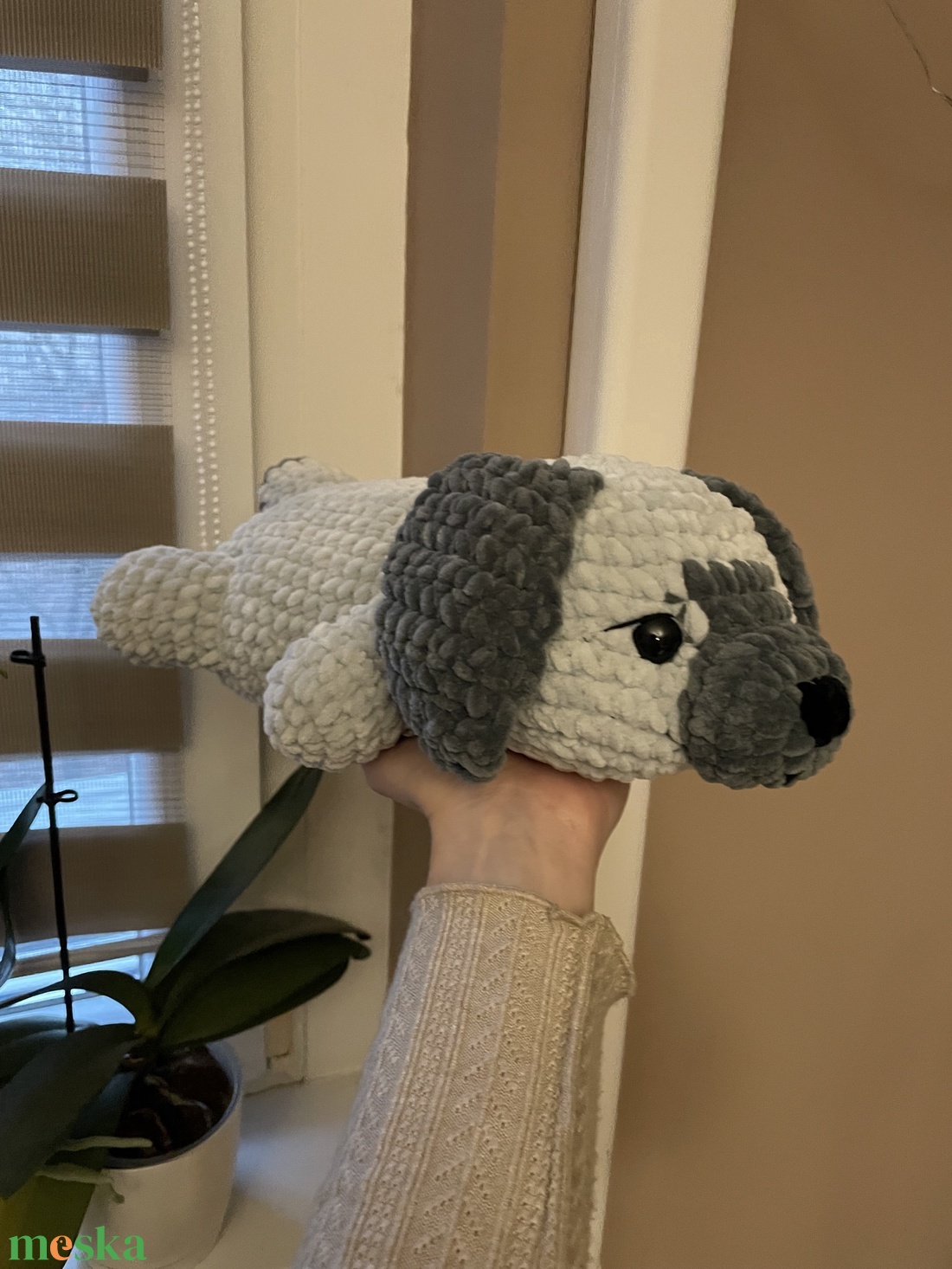 Horgolt plüss kutya - játék & sport - plüssállat & játékfigura - kutya - Meska.hu