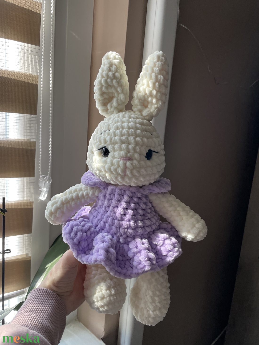 Horgolt plüss balerina nyuszi  - játék & sport - plüssállat & játékfigura - nyuszi - Meska.hu