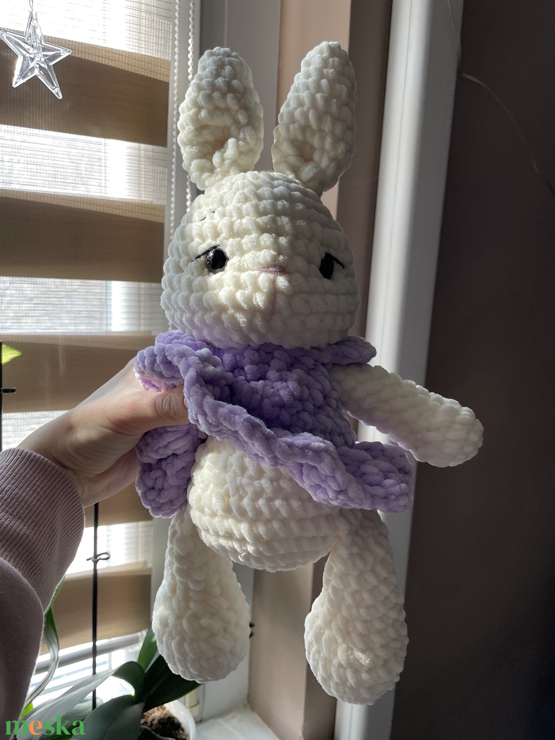 Horgolt plüss balerina nyuszi  - játék & sport - plüssállat & játékfigura - nyuszi - Meska.hu