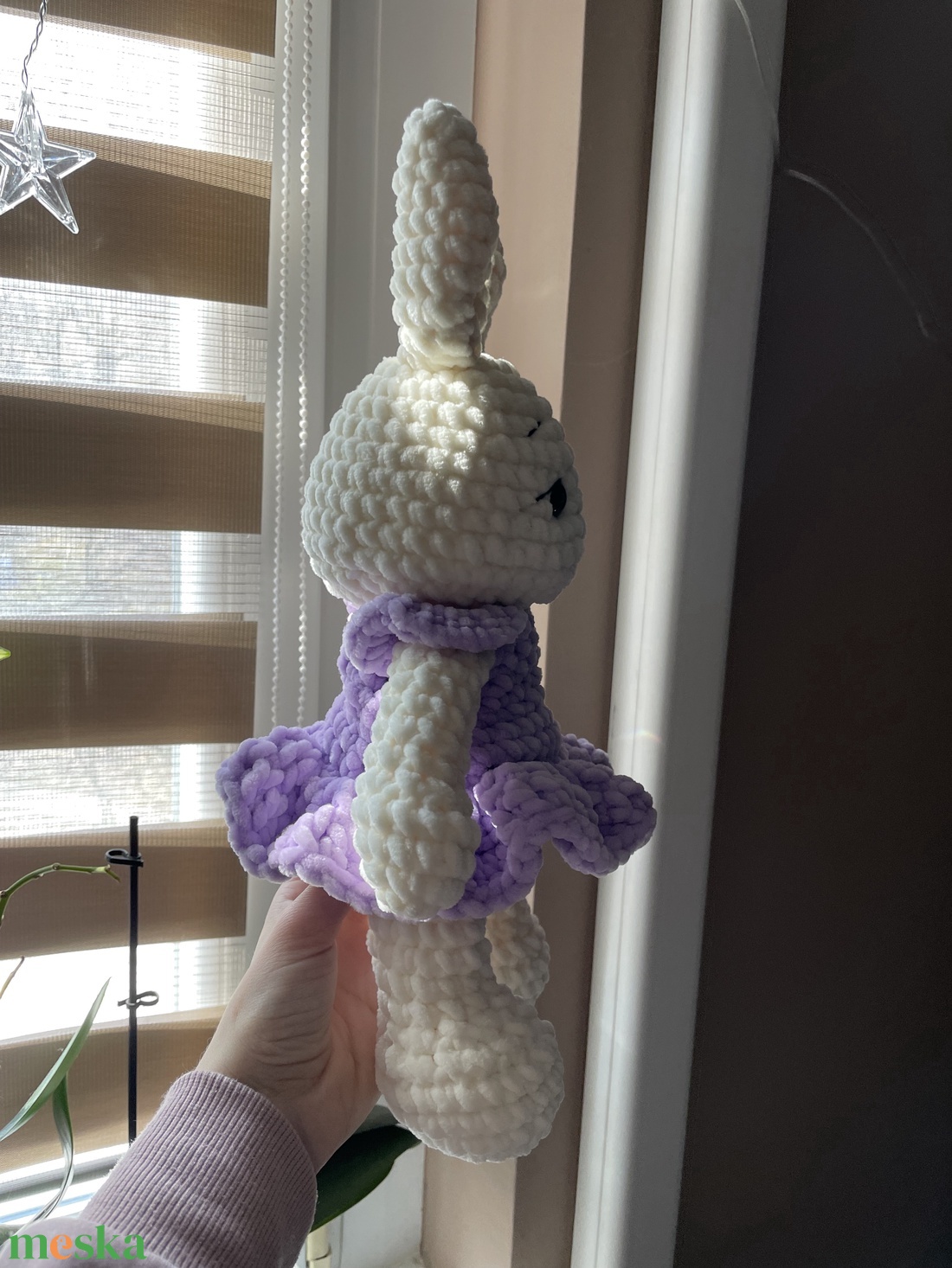 Horgolt plüss balerina nyuszi  - játék & sport - plüssállat & játékfigura - nyuszi - Meska.hu