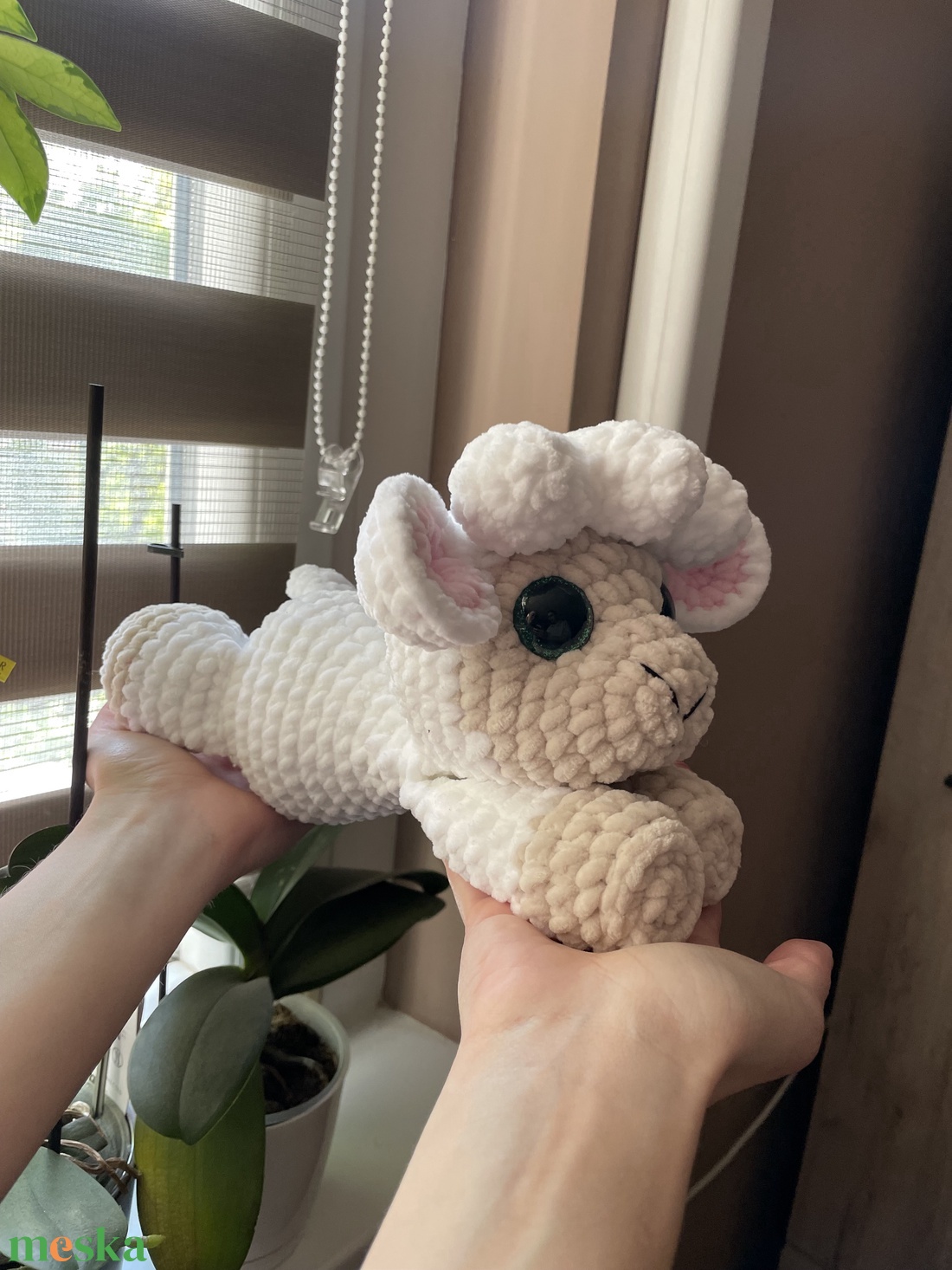 Horgolt plüss bárány - játék & sport - plüssállat & játékfigura - plüss bárány - Meska.hu