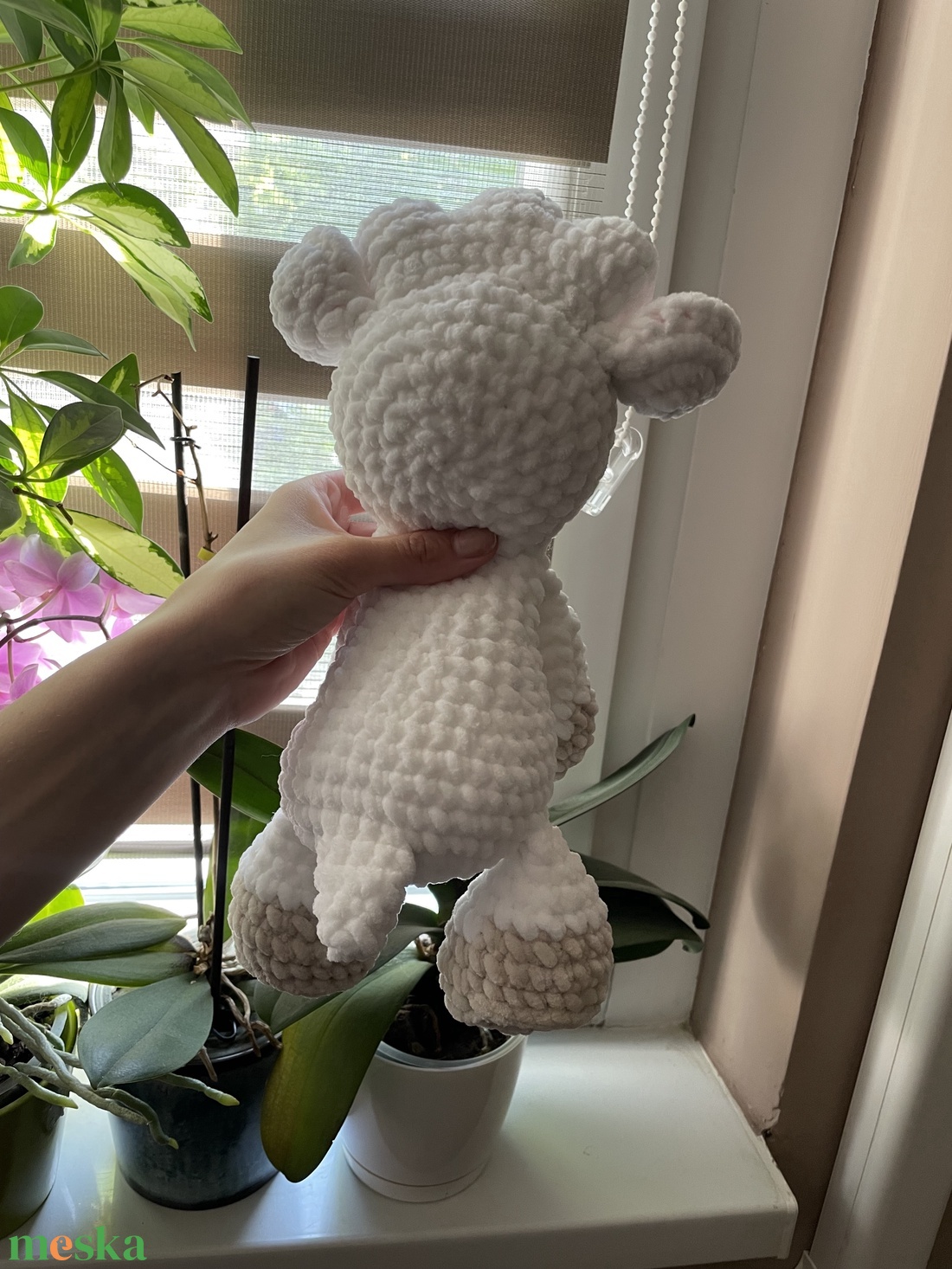 Horgolt plüss bárány - játék & sport - plüssállat & játékfigura - plüss bárány - Meska.hu