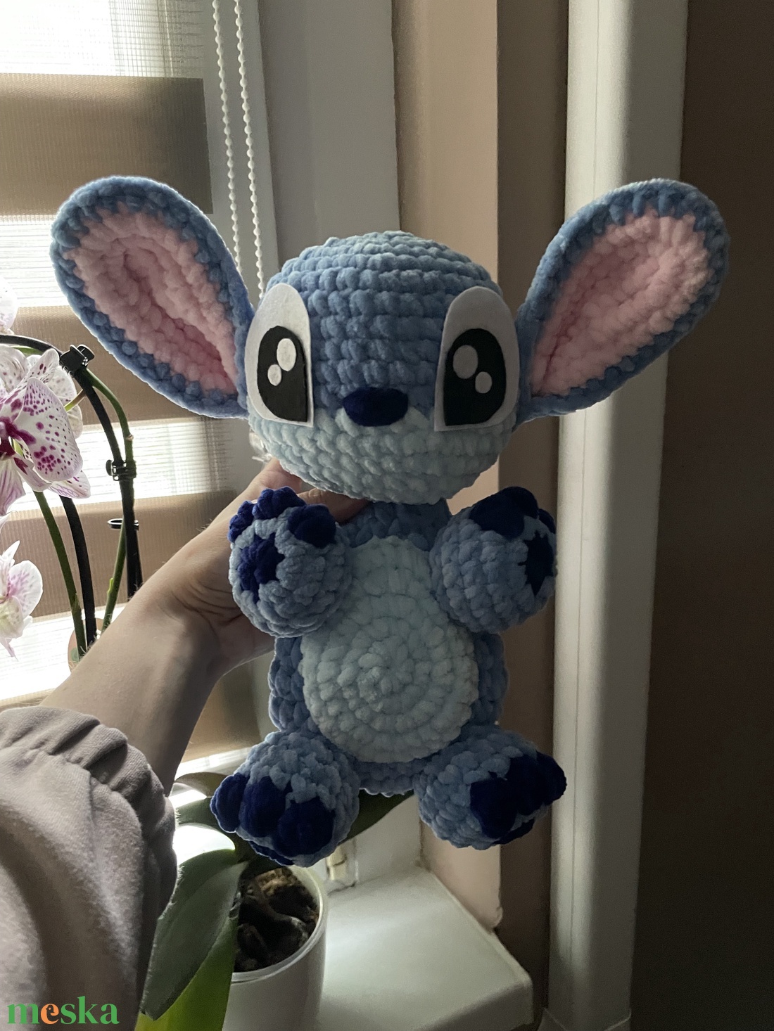 Horgolt plüss Stitch szundipajtás - játék & sport - plüssállat & játékfigura - más figura - Meska.hu