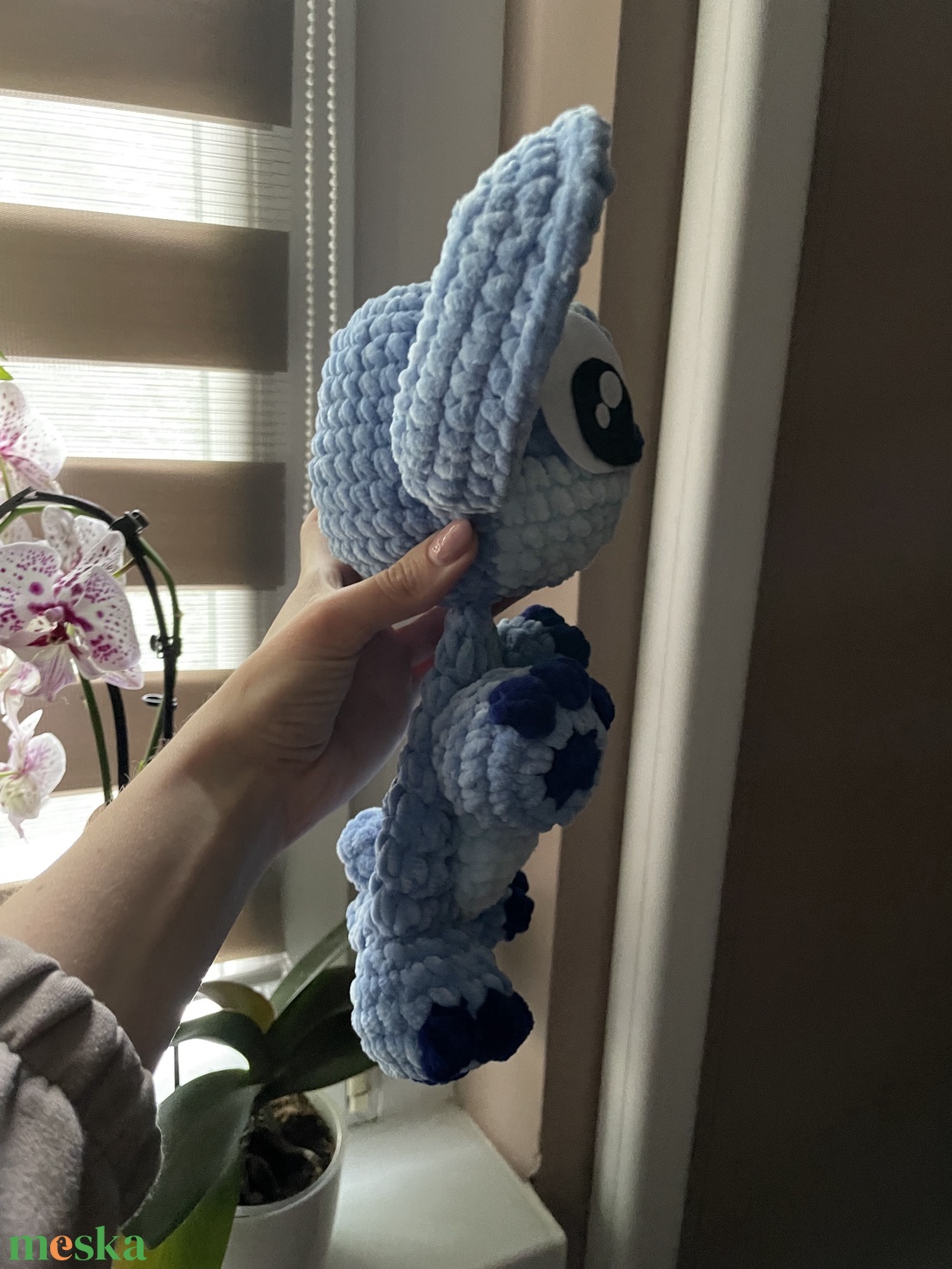 Horgolt plüss Stitch szundipajtás - játék & sport - plüssállat & játékfigura - más figura - Meska.hu