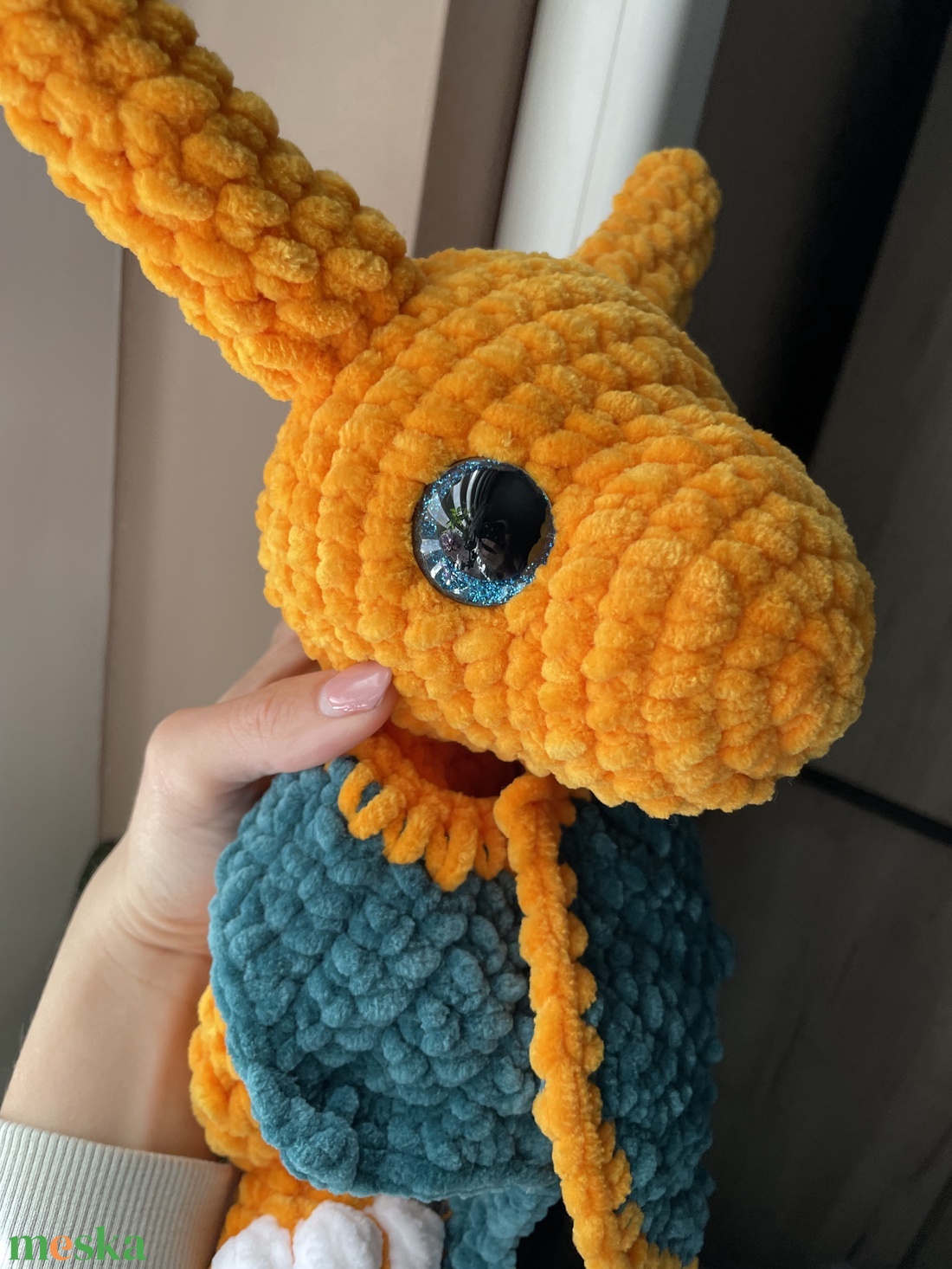 Horgolt plüss Charizard sárkány szundipajtás - játék & sport - plüssállat & játékfigura - plüss sárkány - Meska.hu