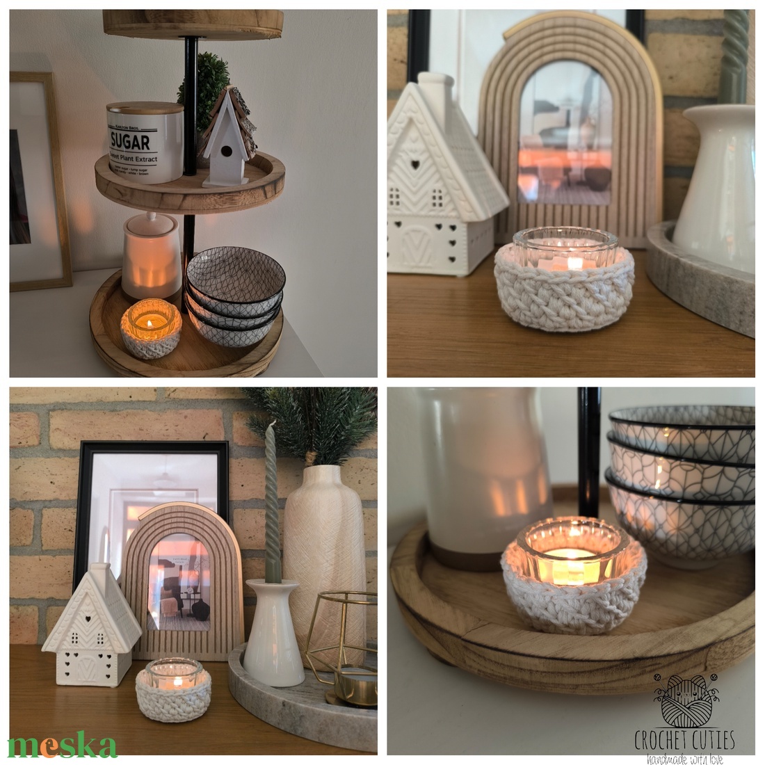 Horgolt mini gyertyatartó - otthon & életmód - gyertya, illat, aroma - gyertyatartó - Meska.hu Horgolt mini gyertyatartó - otthon & életmód - gyertya, illat, aroma - gyertyatartó - Meska.hu