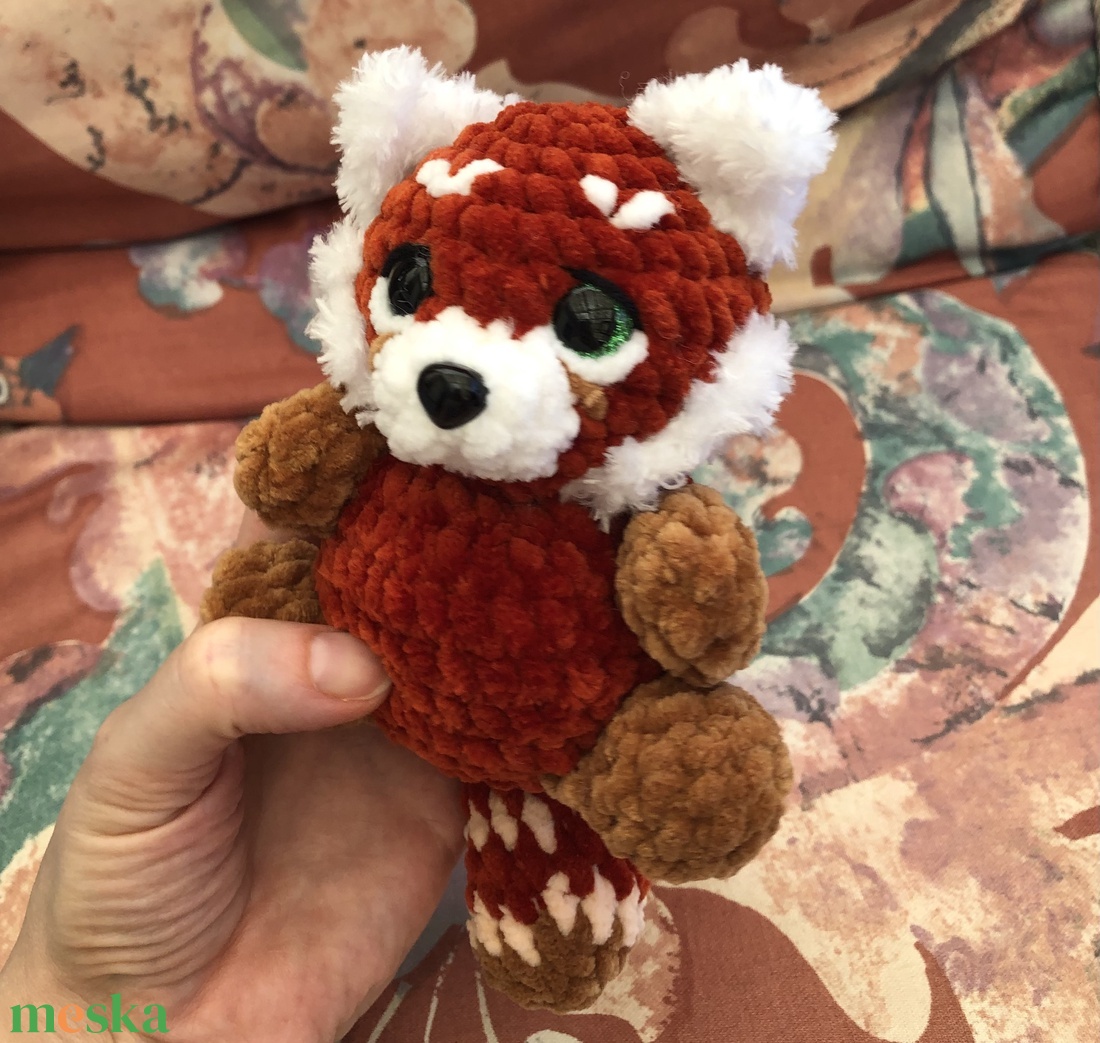 Horgolt vörös panda - játék & sport - plüssállat & játékfigura - más figura - Meska.hu Horgolt vörös panda - játék & sport - plüssállat & játékfigura - más figura - Meska.hu