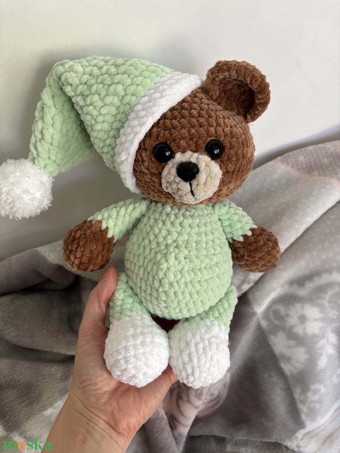 Horgolt Plüss maci - játék & sport - plüssállat & játékfigura - maci - Meska.hu