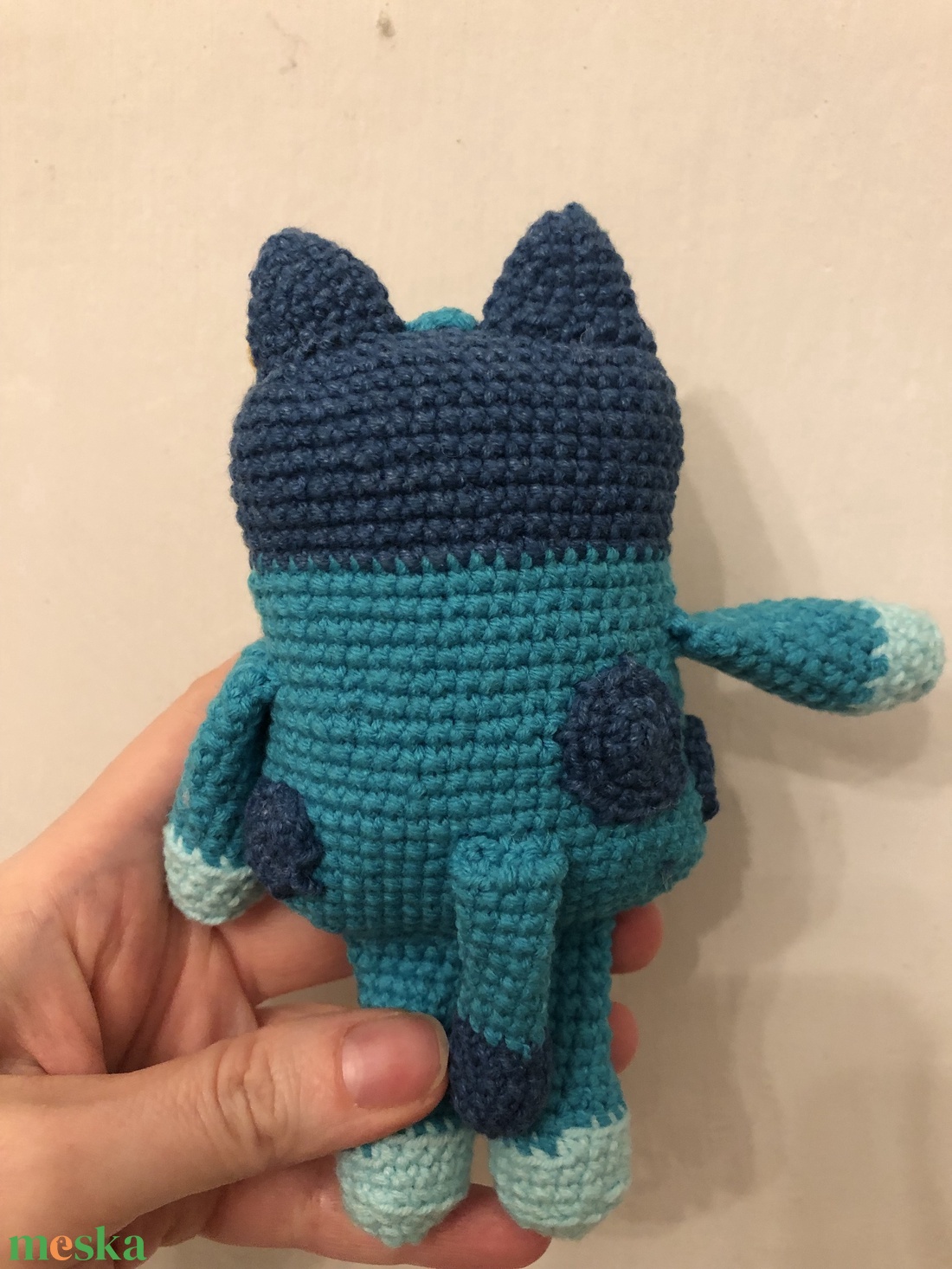 Horgolt mini Bluey - játék & sport - plüssállat & játékfigura - kutya - Meska.hu