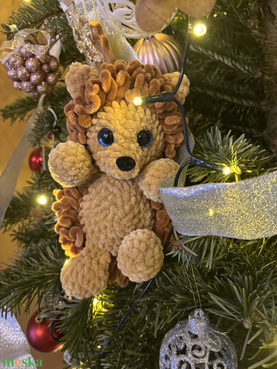 Horgolt süni - játék & sport - plüssállat & játékfigura - süni - Meska.hu