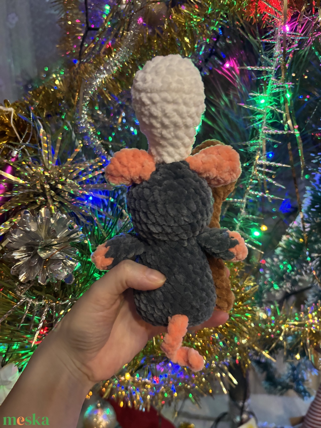 Horgolt Remi patkány( L�ecsó) - játék & sport - plüssállat & játékfigura - más figura - Meska.hu