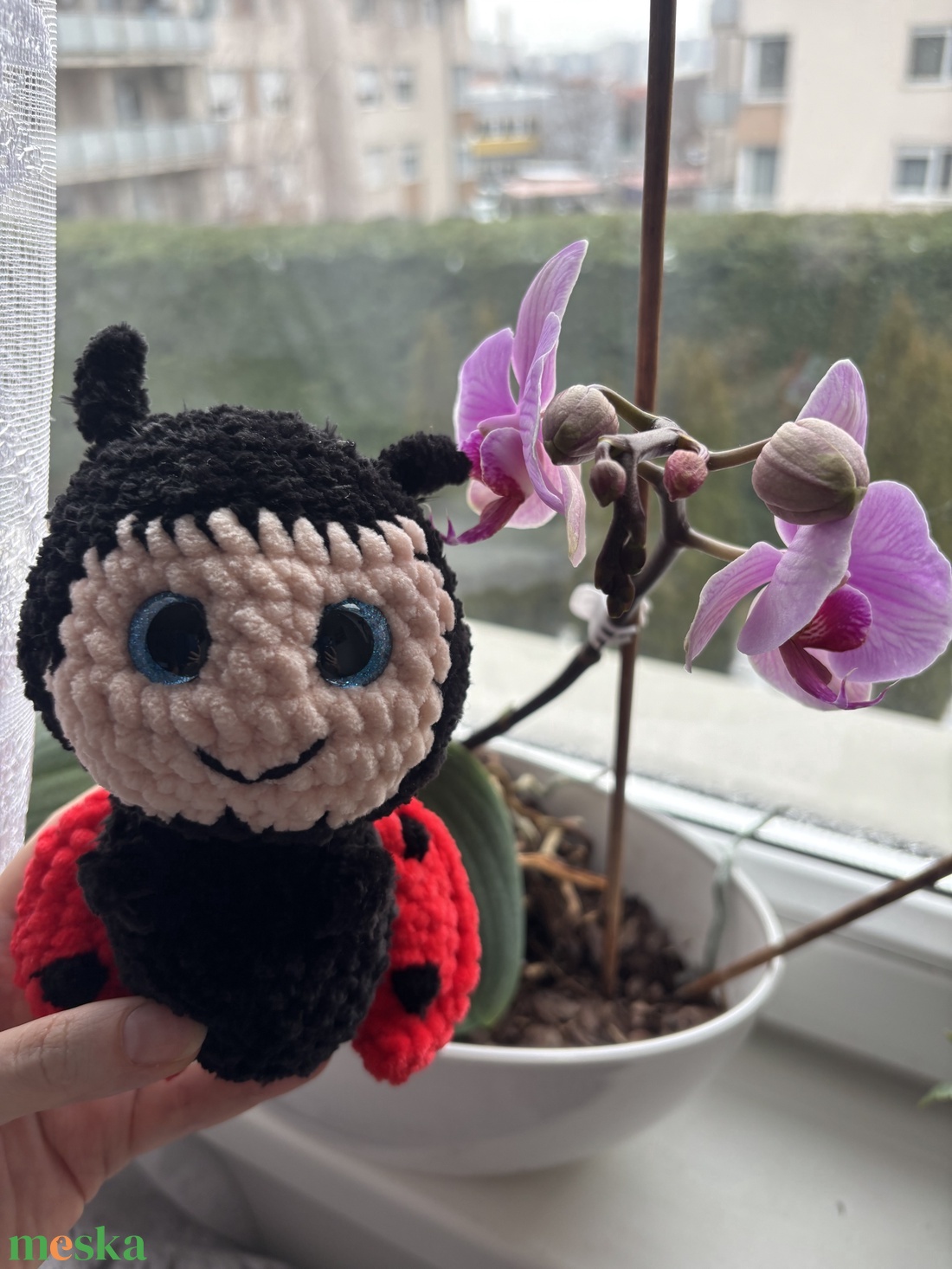 Horgolt katicabogár - játék & sport - plüssállat & játékfigura - más figura - Meska.hu