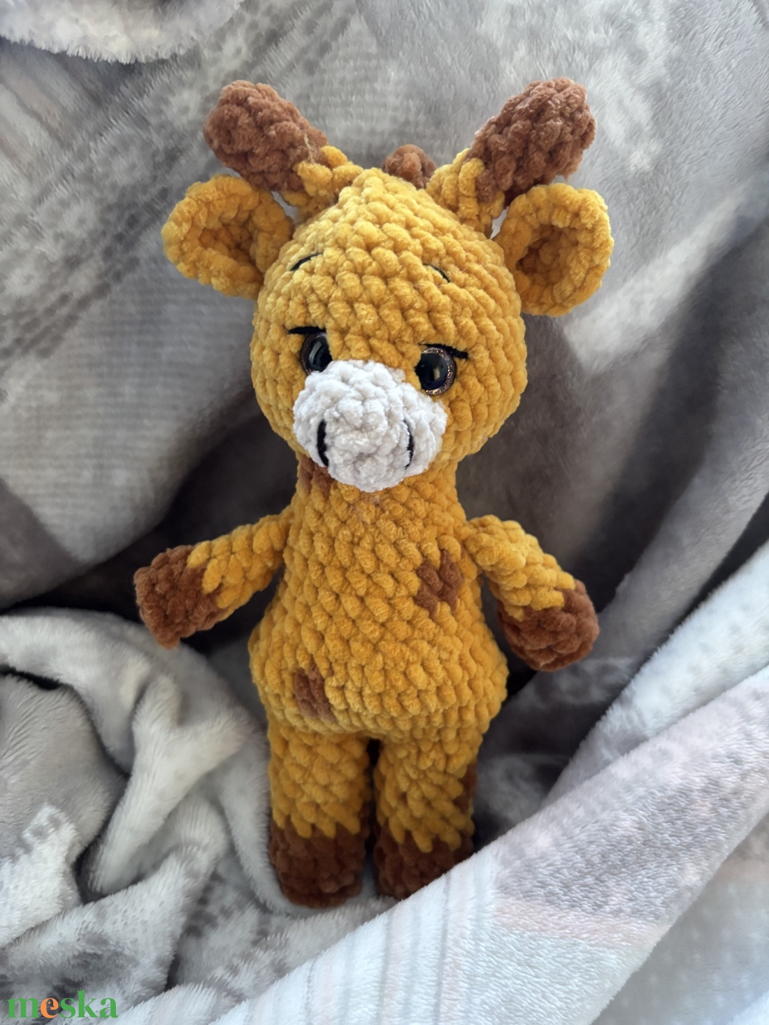 Horgolt Plüss Zsiráf - játék & sport - plüssállat & játékfigura - zsiráf - Meska.hu