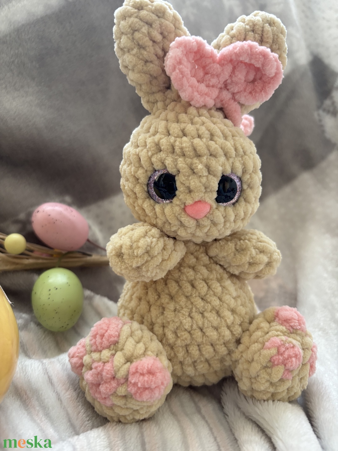 Horgolt Plüss Nyuszi - játék & sport - plüssállat & játékfigura - nyuszi - Meska.hu