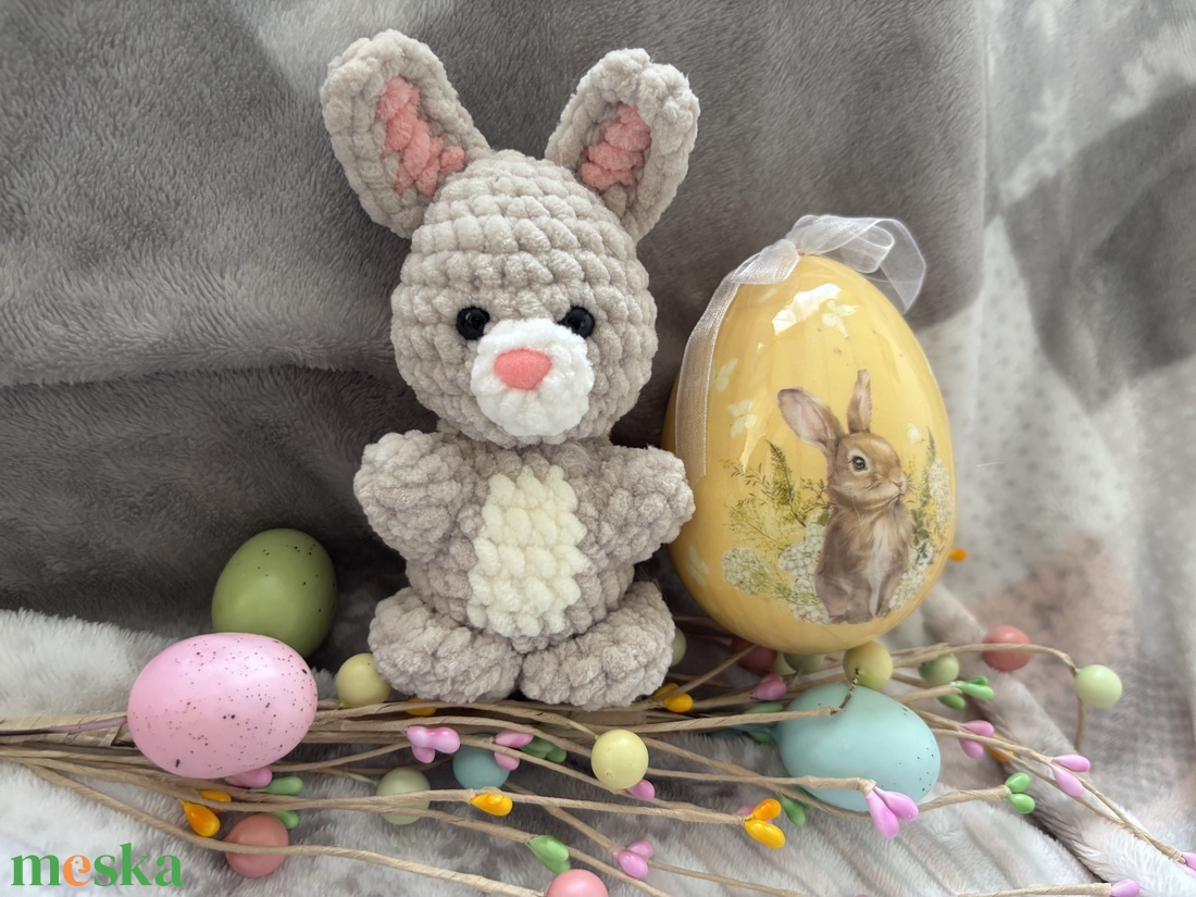 Horgolt Plüss Nyuszi - játék & sport - plüssállat & játékfigura - nyuszi - Meska.hu