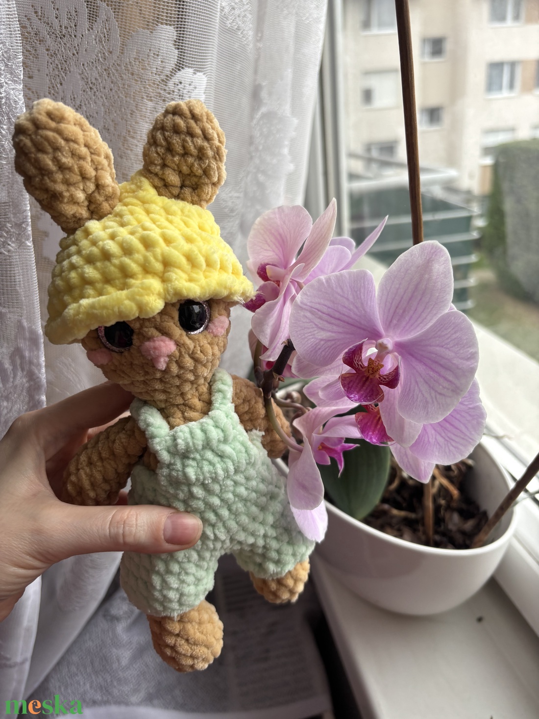 Horgolt Plüss Nyuszi fiú - játék & sport - plüssállat & játékfigura - nyuszi - Meska.hu