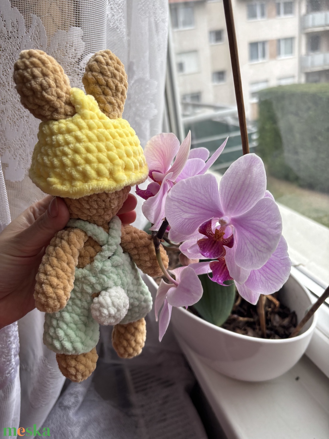 Horgolt Plüss Nyuszi fiú - játék & sport - plüssállat & játékfigura - nyuszi - Meska.hu