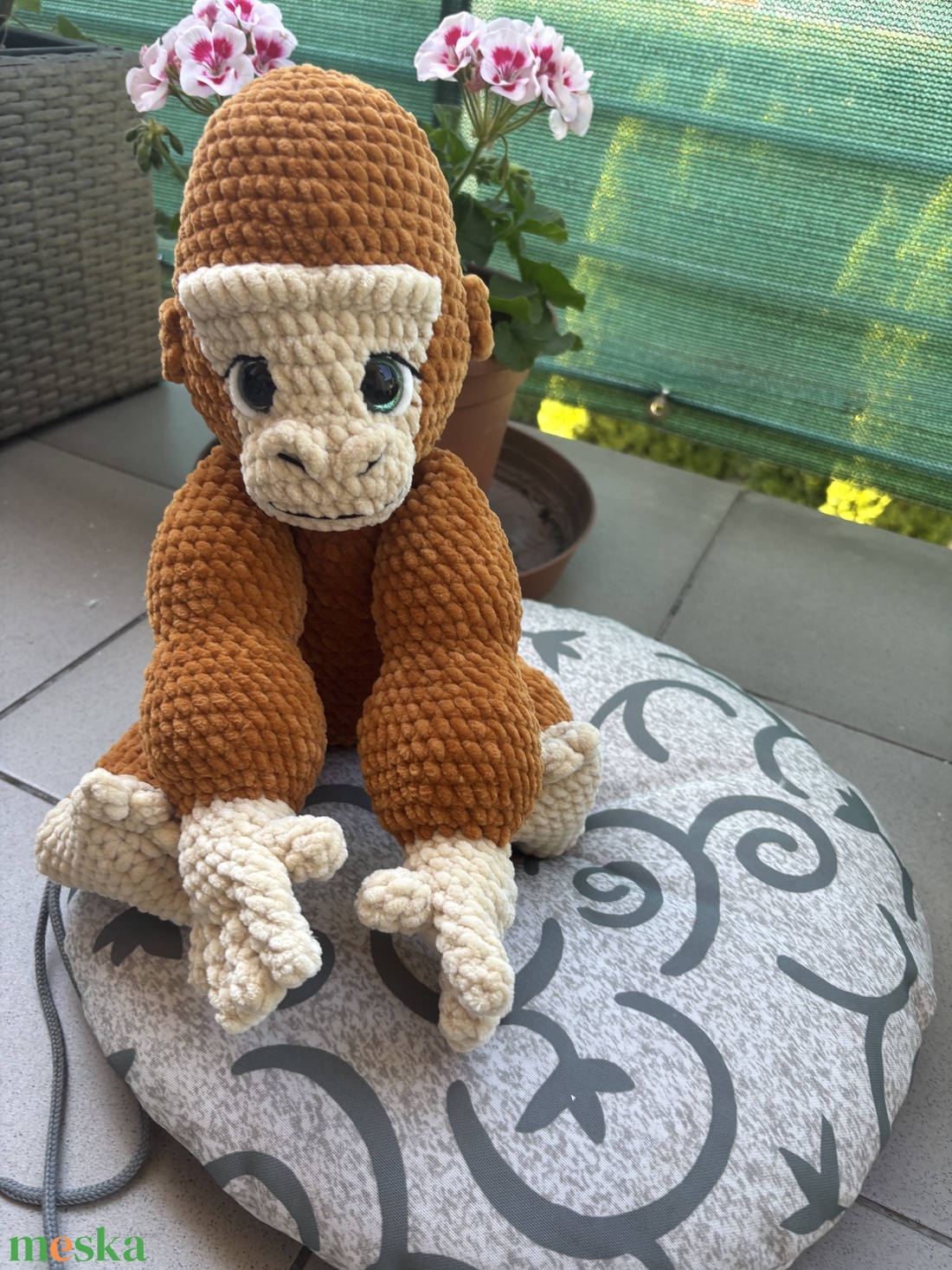 Horgolt Gorilla - játék & sport - plüssállat & játékfigura - majom - Meska.hu