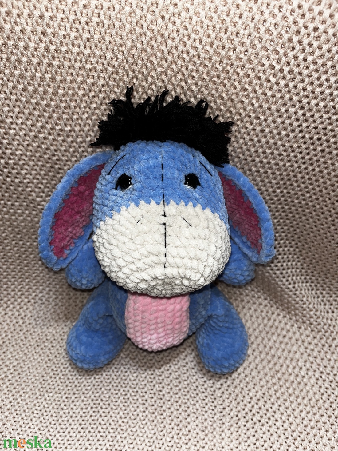 Horgolt füles plüss  - játék & sport - plüssállat & játékfigura - plüss mesefigurák - Meska.hu