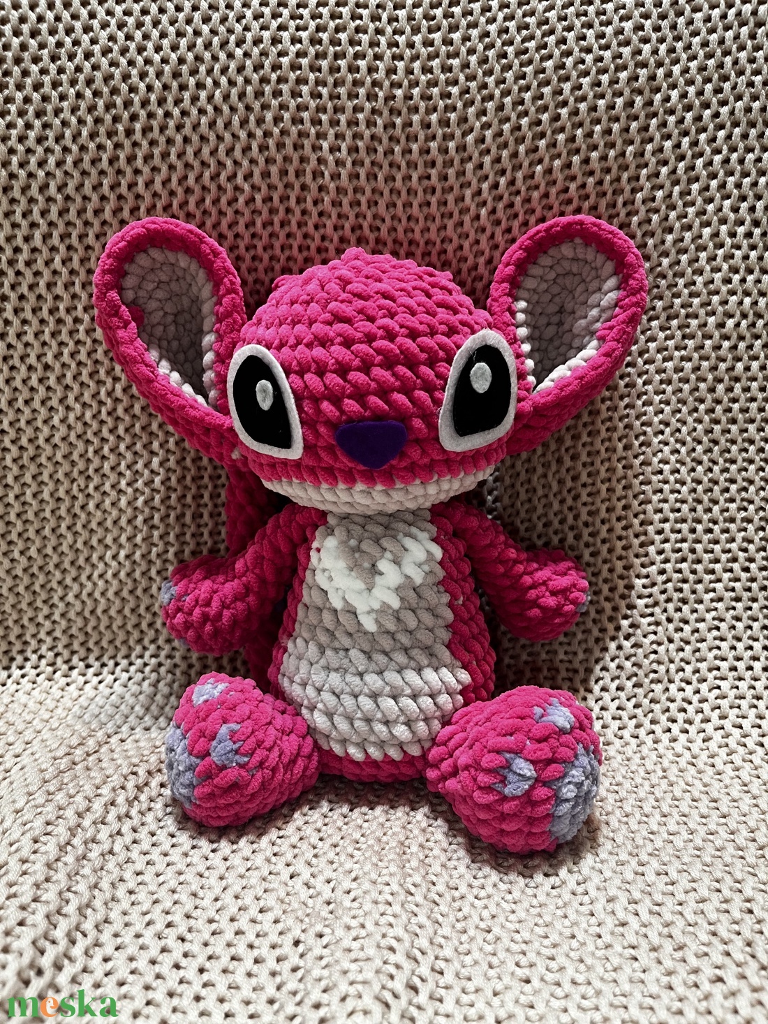Rózsaszín Stitch plüss  - játék & sport - plüssállat & játékfigura - más figura - Meska.hu
