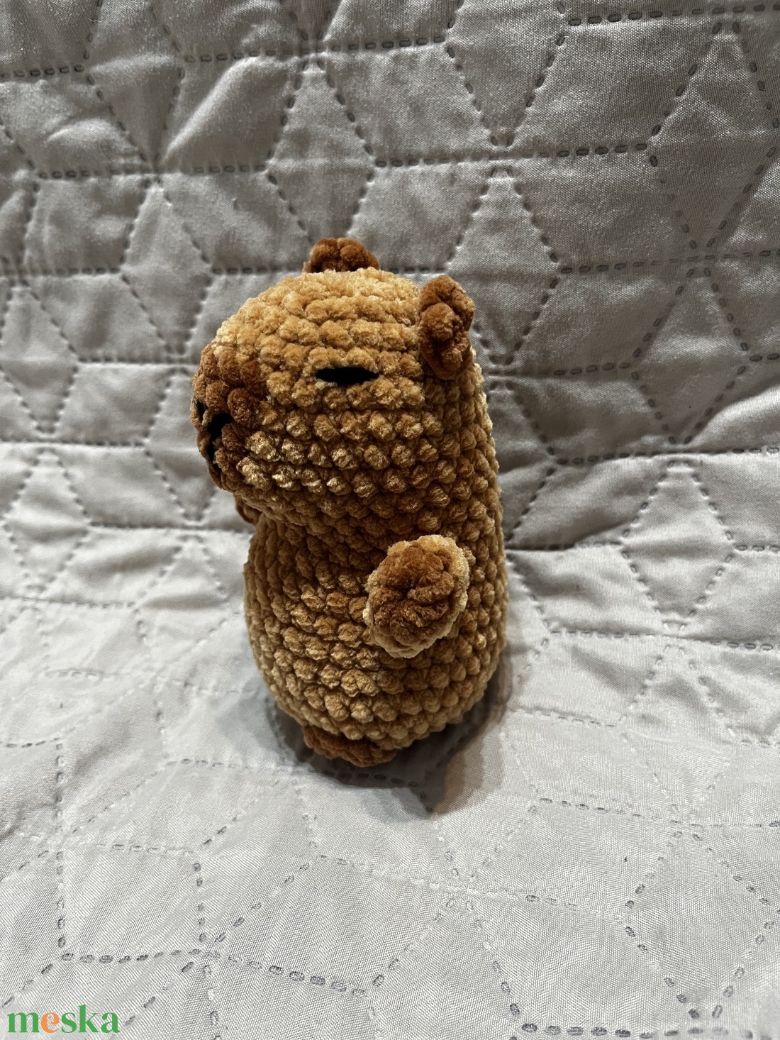 Horgolt Capybara plüss  - játék & sport - plüssállat & játékfigura - kapibara - Meska.hu