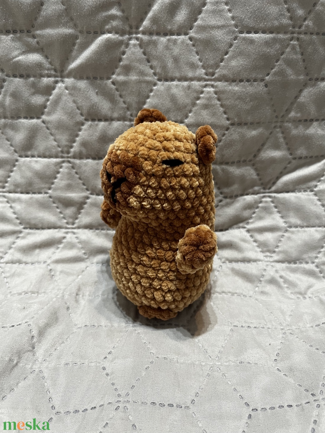 Horgolt Capybara plüss  - játék & sport - plüssállat & játékfigura - kapibara - Meska.hu