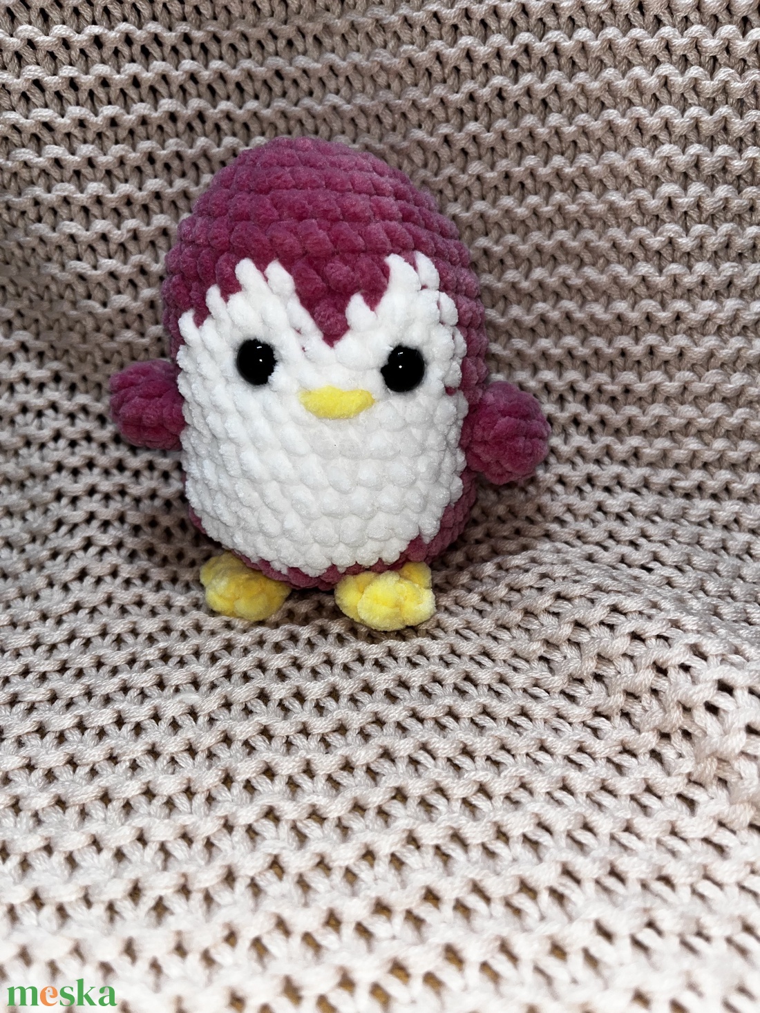 Horgolt pingvin  - játék & sport - plüssállat & játékfigura - pingvin - Meska.hu