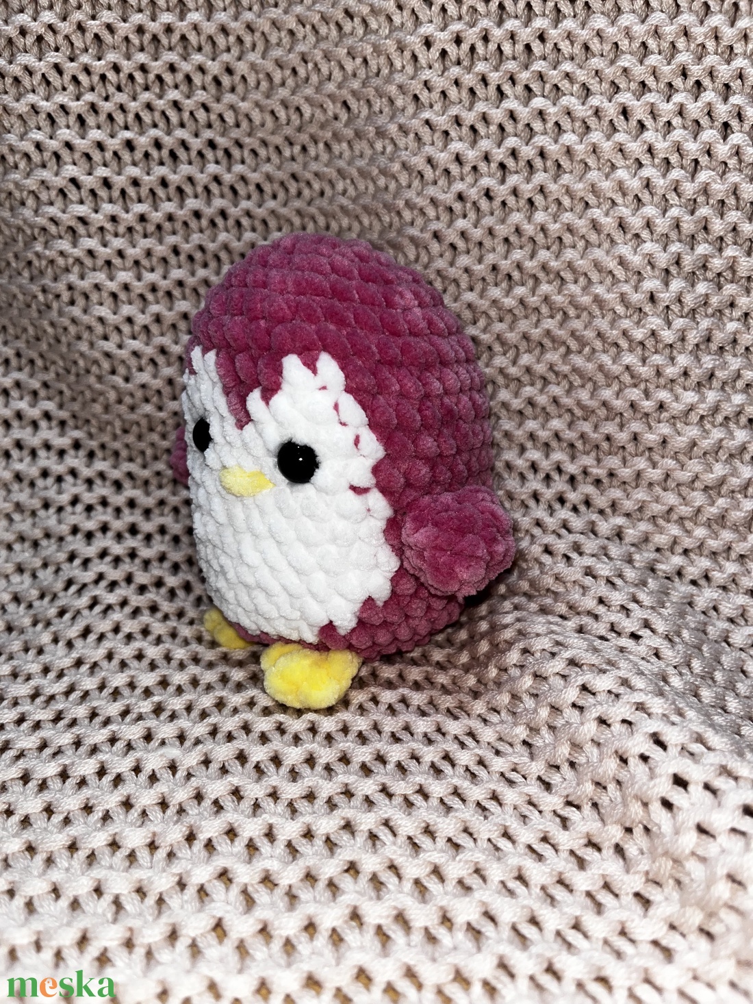 Horgolt pingvin  - játék & sport - plüssállat & játékfigura - pingvin - Meska.hu