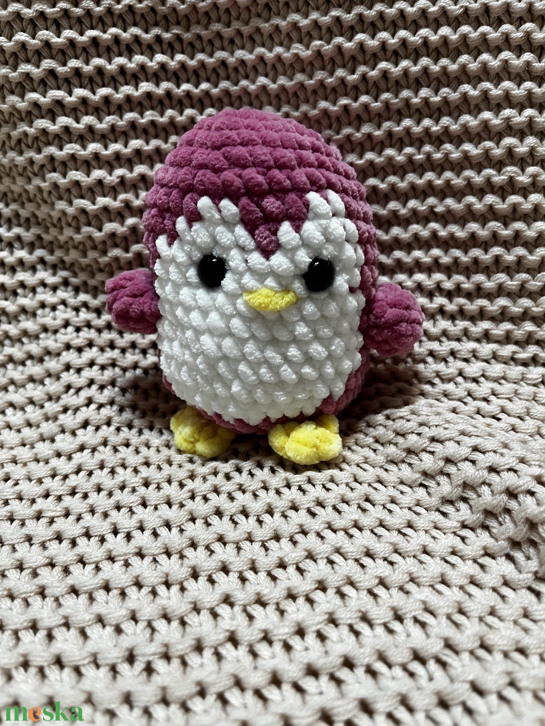 Horgolt pingvin  - játék & sport - plüssállat & játékfigura - pingvin - Meska.hu