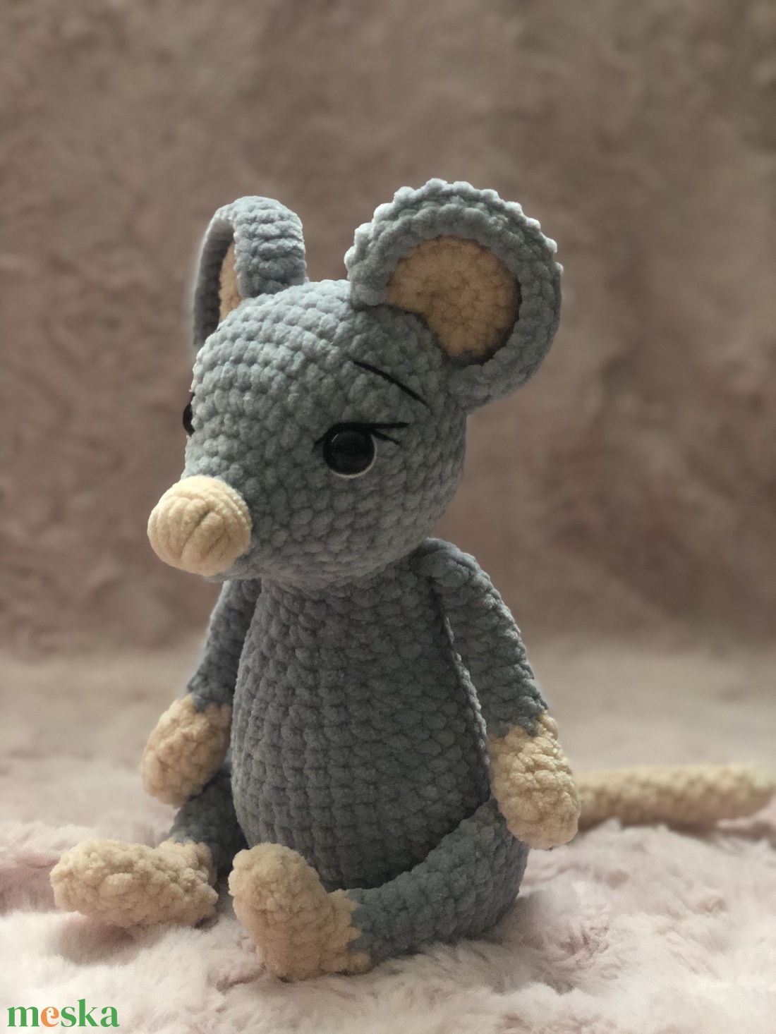 Horgolt egér - játék & sport - plüssállat & játékfigura - egér - Meska.hu