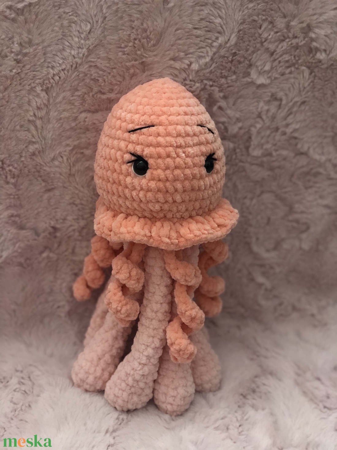 Horgolt medúza - játék & sport - plüssállat & játékfigura - más figura - Meska.hu